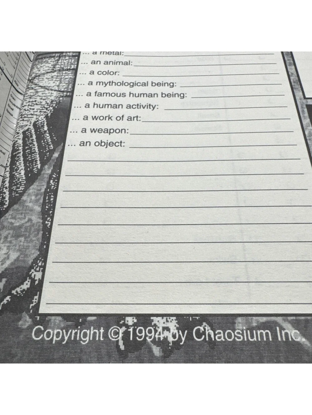 Character Dossiers by Chaosium Inc. Staff (1995, Trade Paperback) RPG